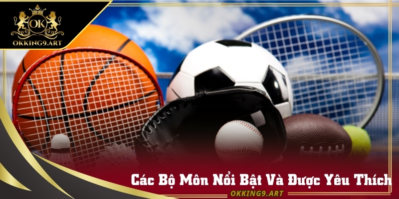 Danh mục môn bóng đá, bóng rổ, quần vợt trên Okking